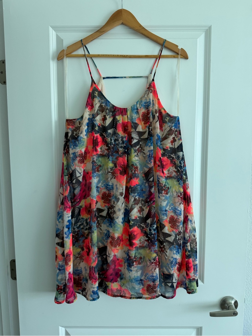 Necessary Clothing Neutral Beige Lightweight dress